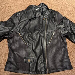 Shinestar Size XL Faux Leather Jacket